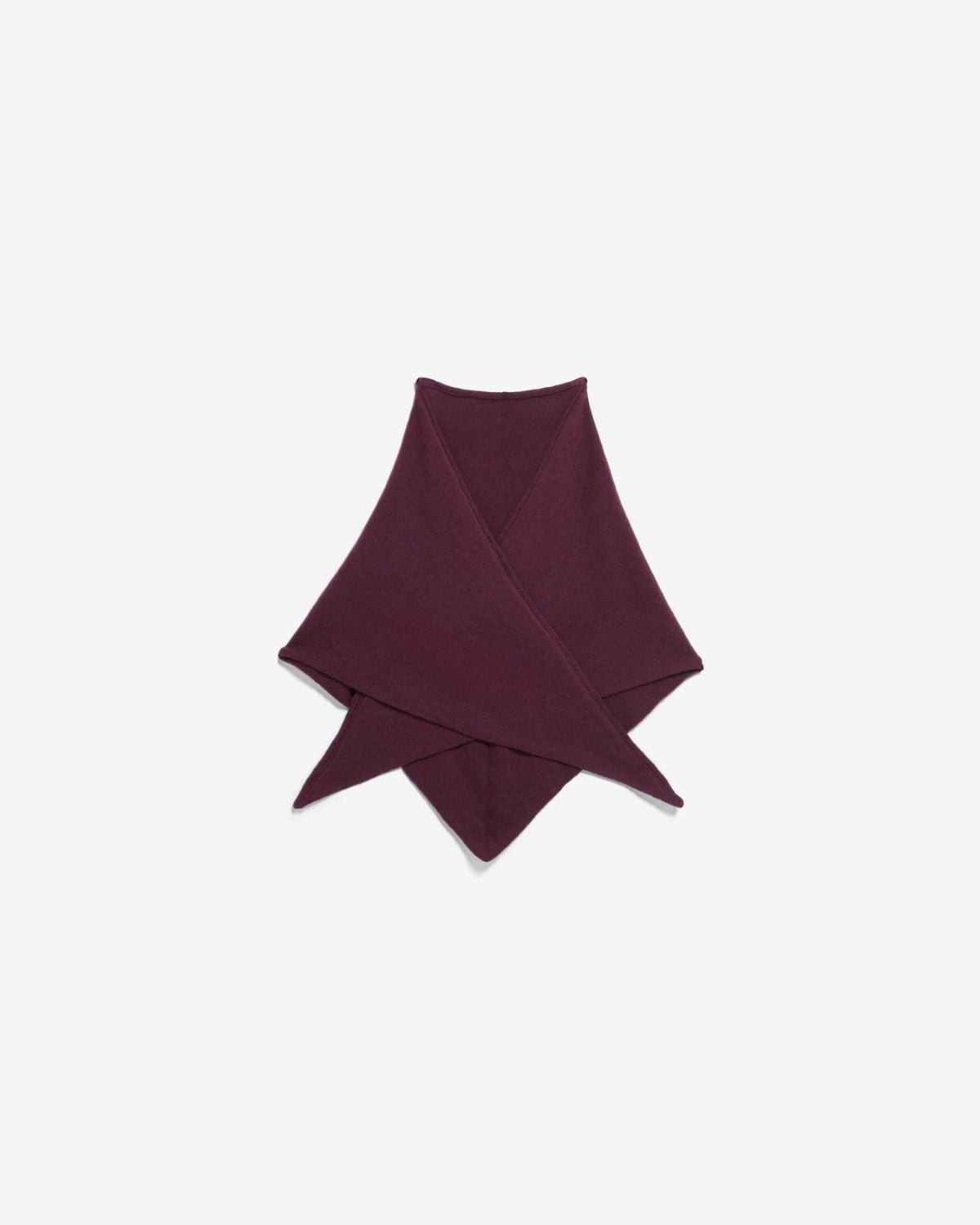 Bryanaa Triangle Scarf Wolle | Burgundy