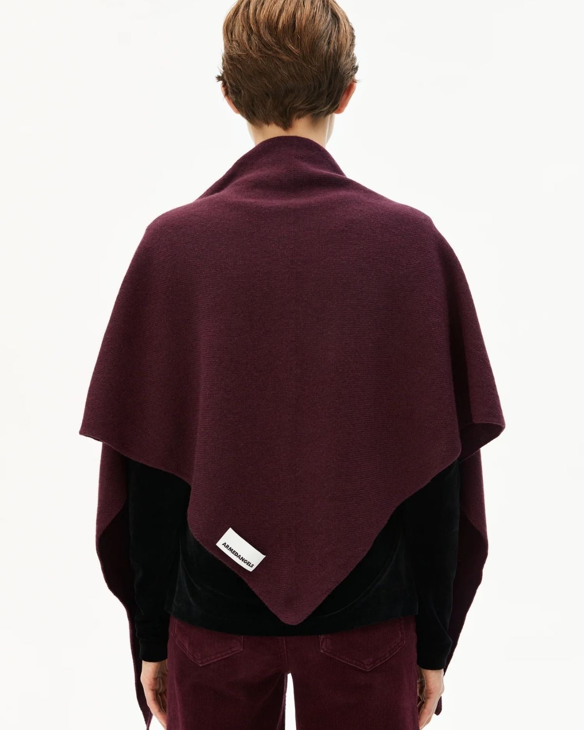 Bryanaa Triangle Scarf Wolle | Burgundy
