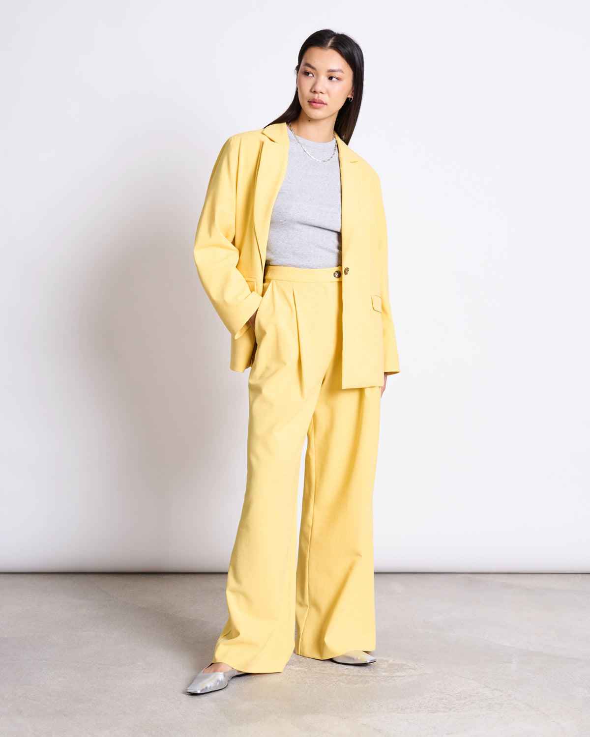Oversized Blazer JELZ | Butter Yellow