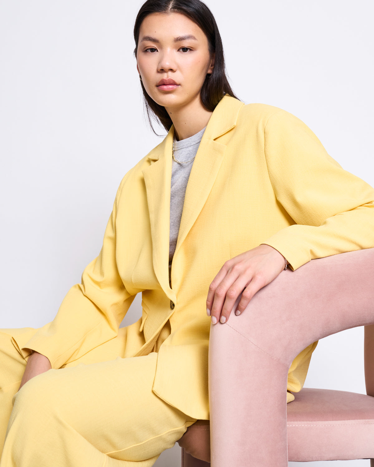 Oversized Blazer JELZ | Butter Yellow