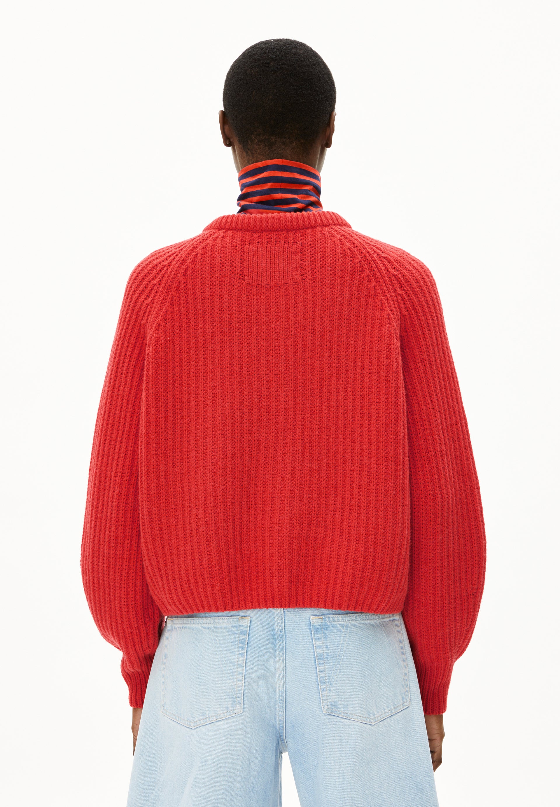 Strickjacke SELMA Bio-Wolle | rot