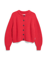 Strickjacke SELMA Bio-Wolle | rot