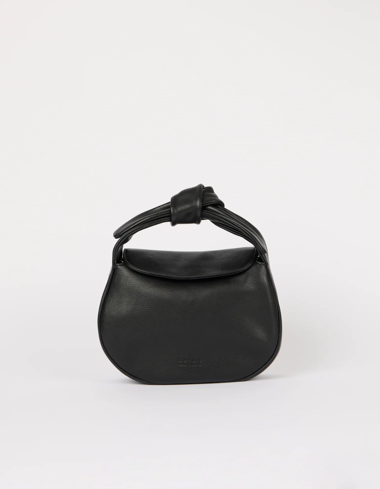 Coco Croissant Bag aus Soft Grain Leder | Schwarz