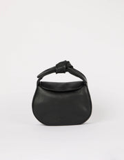 Coco Croissant Bag aus Soft Grain Leder | Schwarz