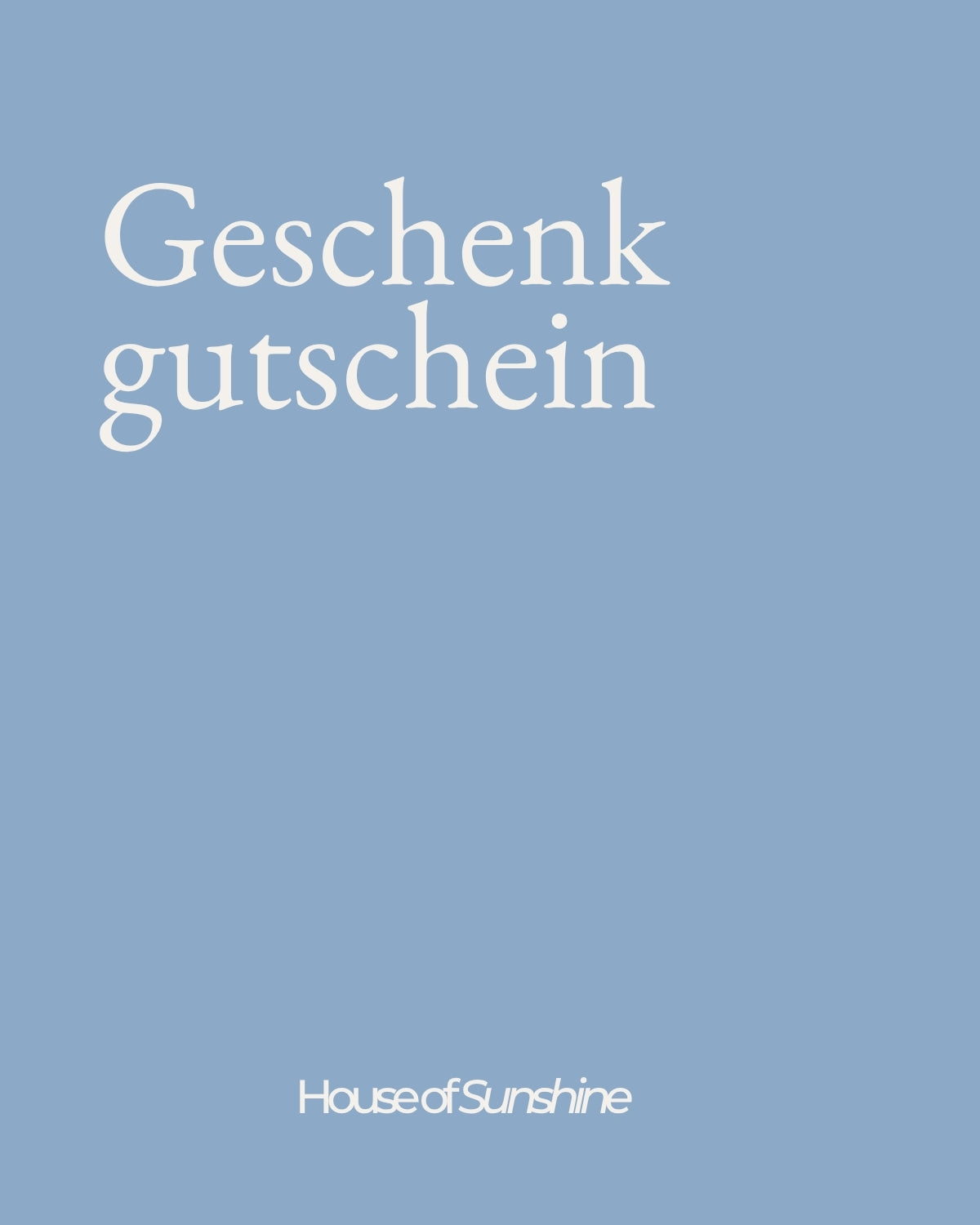 Bescheinke deine Liebsten mit einem Gutschein vom House of Sunshine, Eco Concept Store in Bregenz, Vorarlberg