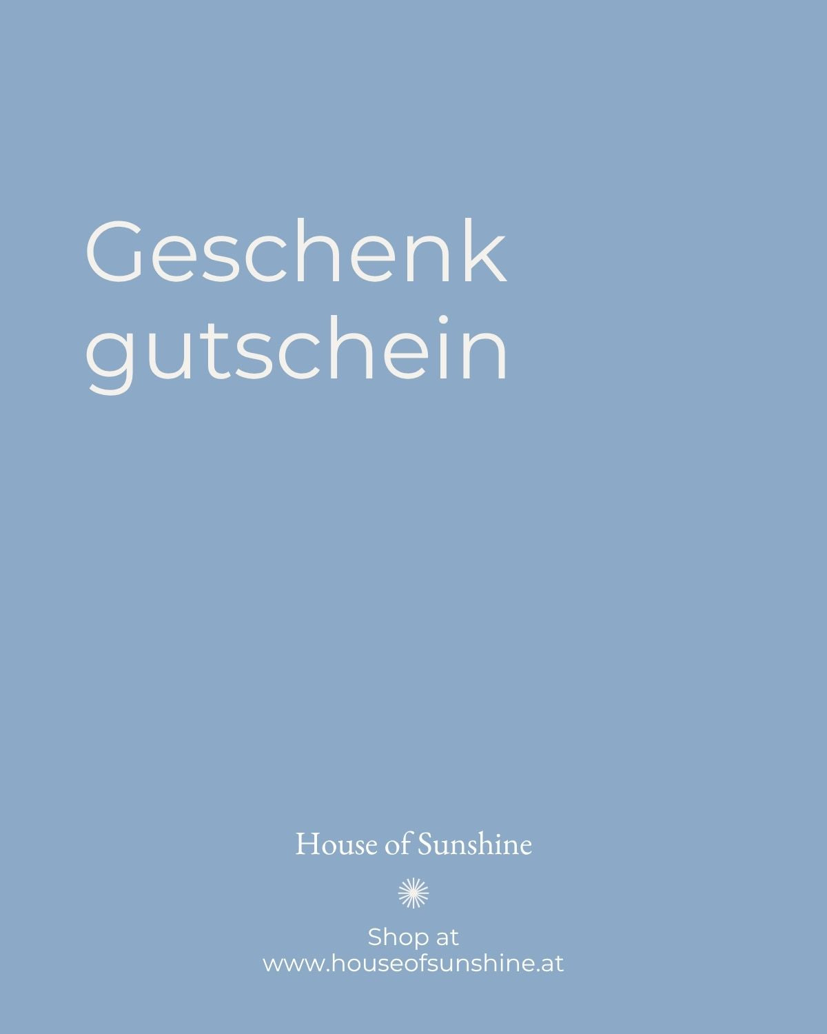 Bescheinke deine Liebsten mit einem Gutschein vom House of Sunshine, Eco Concept Store in Bregenz, Vorarlberg
