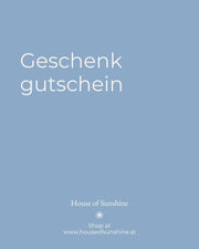 Bescheinke deine Liebsten mit einem Gutschein vom House of Sunshine, Eco Concept Store in Bregenz, Vorarlberg