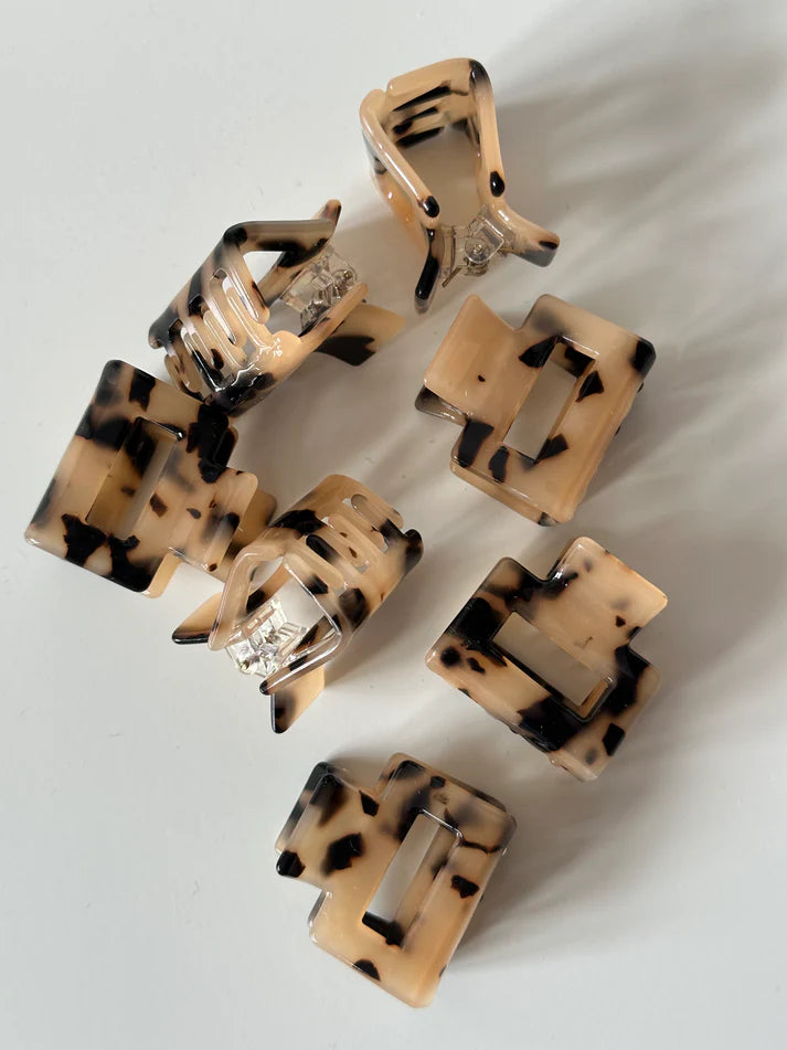 Ava Hair Clip aus Cellulose Acetat | Tortoise