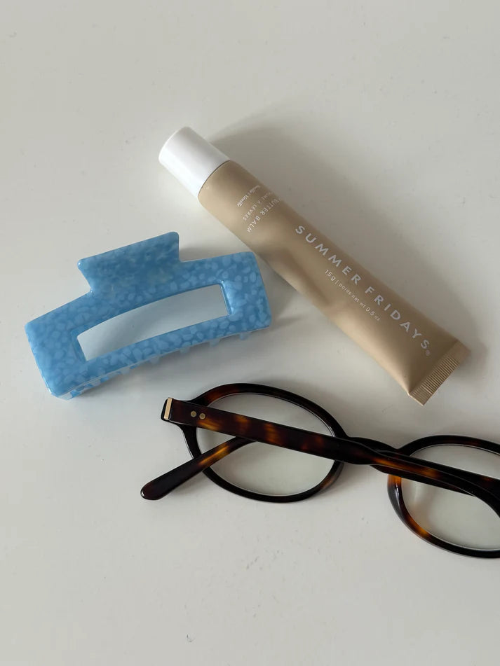 Maja Hair Clip aus Cellulose Acetat | Poppy Blue