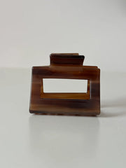 Josefin Hair Clip aus Cellulose Acetat | Chocolate