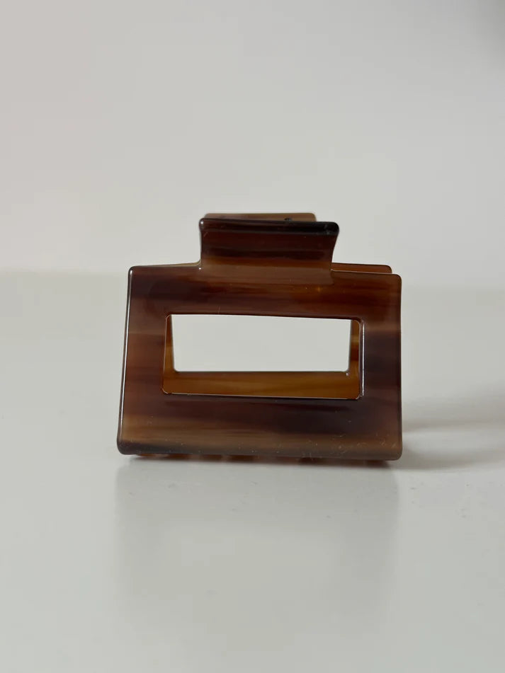 Josefin Hair Clip aus Cellulose Acetat | Chocolate