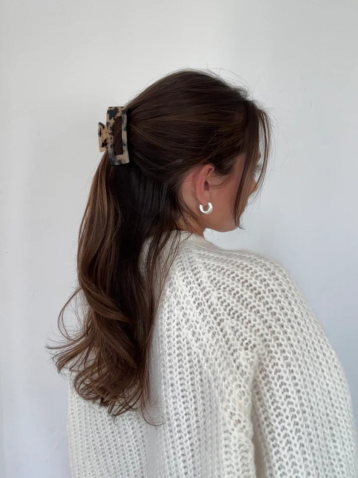 Maja Hair Clip aus Cellulose Acetat | Poppy Blue