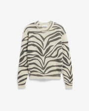 Angesagter Strickpullover aus Mohair Wolle mit Zebramuster von Armedangels