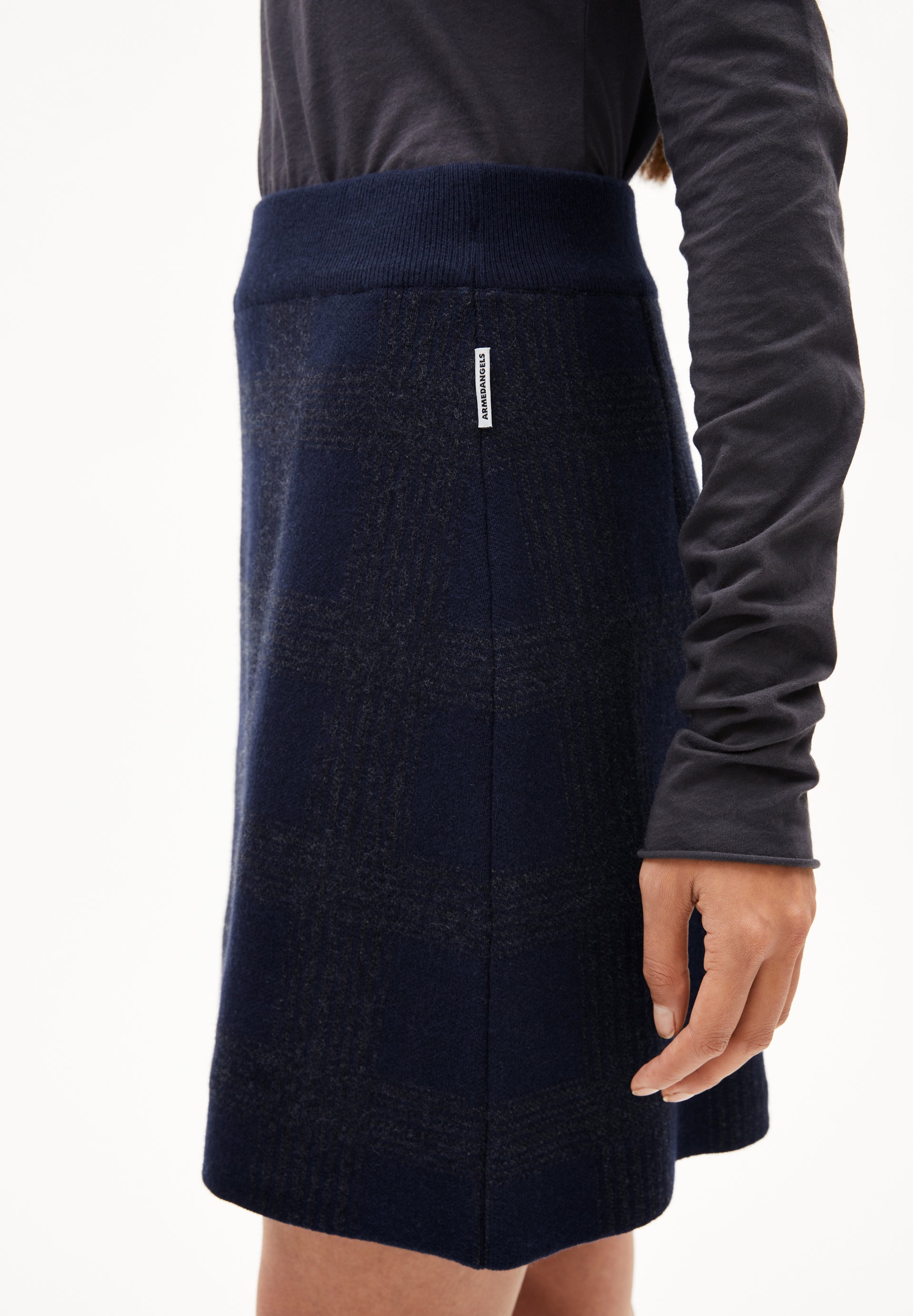 Fair Fashion Strickrock Bio-Baumwollmix mit recycelten Materialien