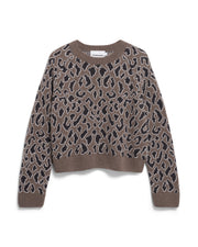 ARMEDANGELS Diliriaa Leopaa Strickpullover Damen aus Bio- & recycelter Wolle, nachhaltig