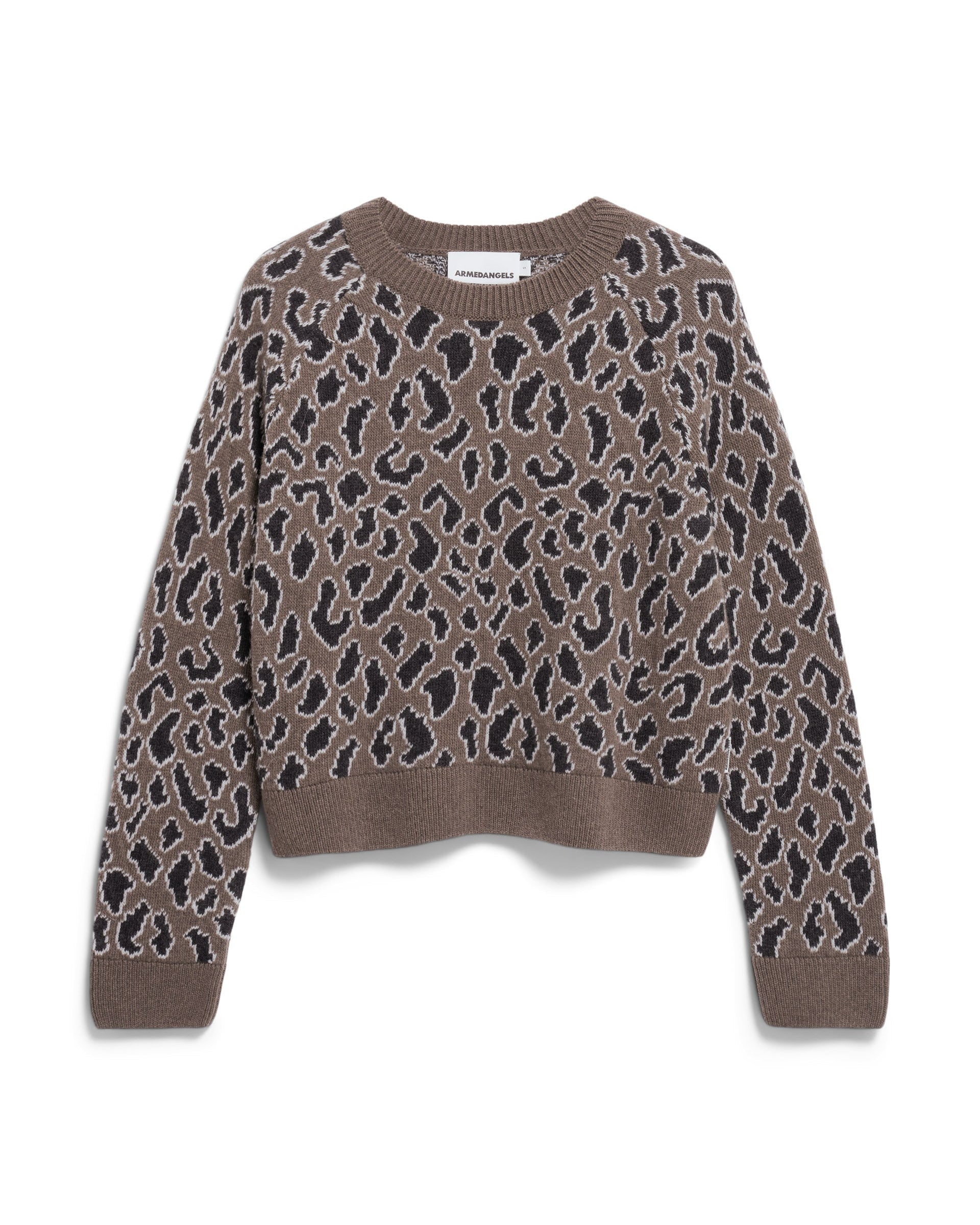 ARMEDANGELS Diliriaa Leopaa Strickpullover Damen aus Bio- & recycelter Wolle, nachhaltig