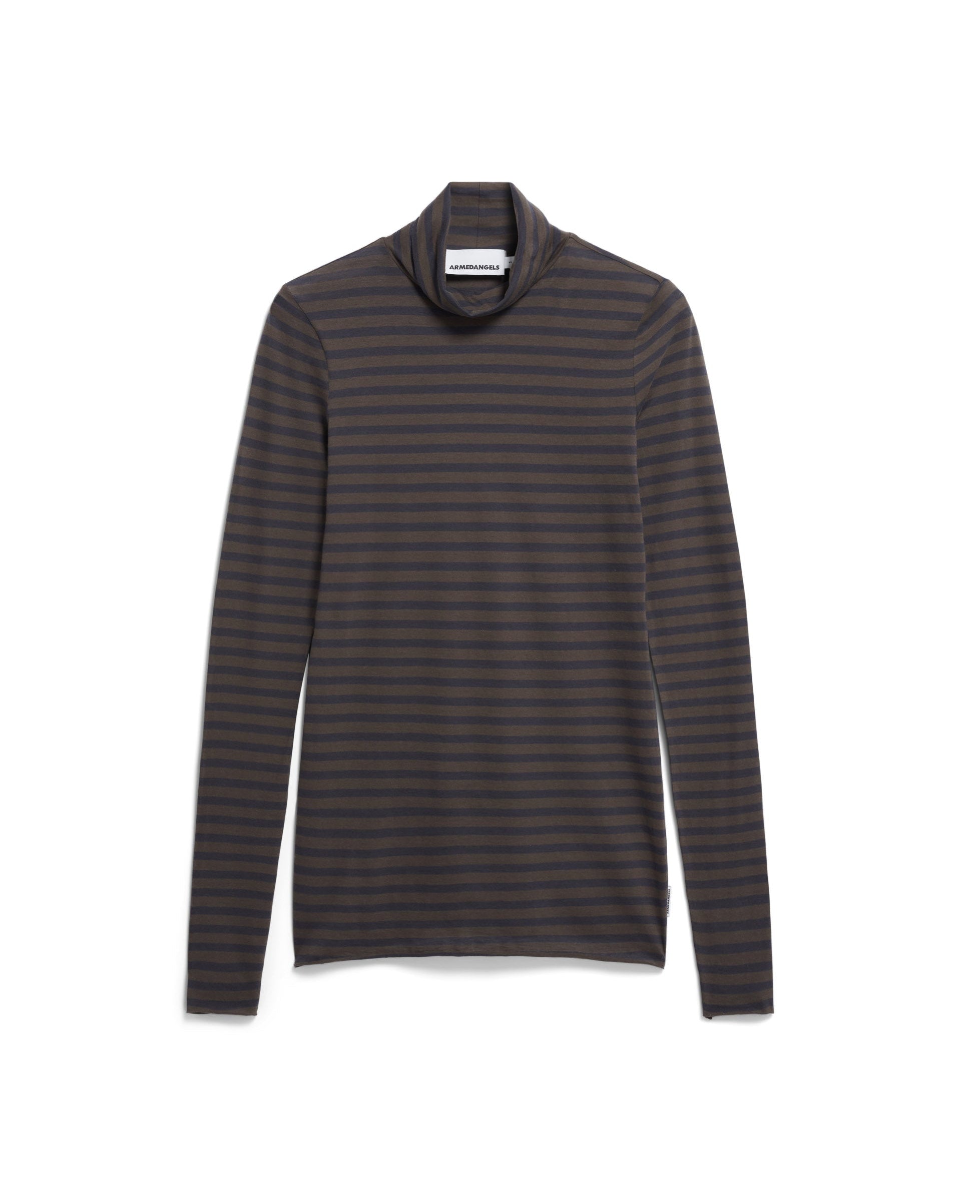 ARMEDANGELS Grazilianaa Stripes Rollkragenpullover Damen aus Bio-Baumwolle, nachhaltig
