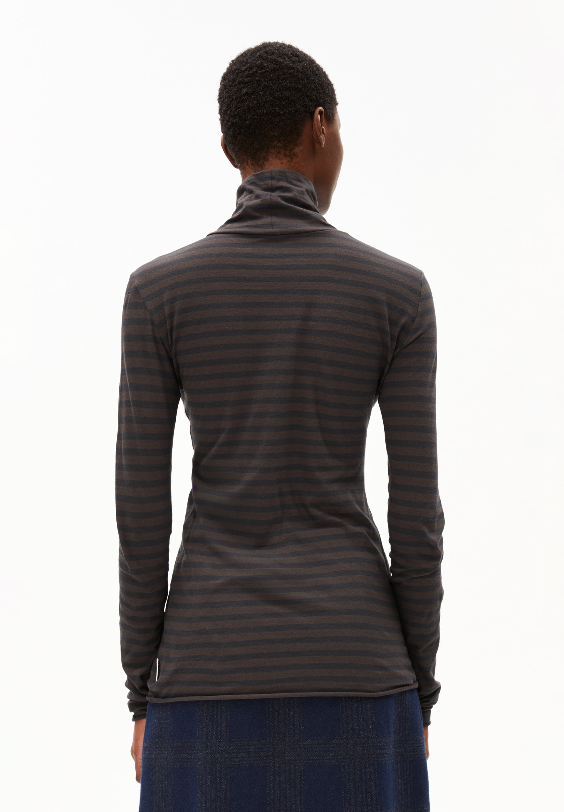 ARMEDANGELS Grazilianaa – Rollkragen Longsleeve im Streifenmuster, Capsule Wardrobe Essential