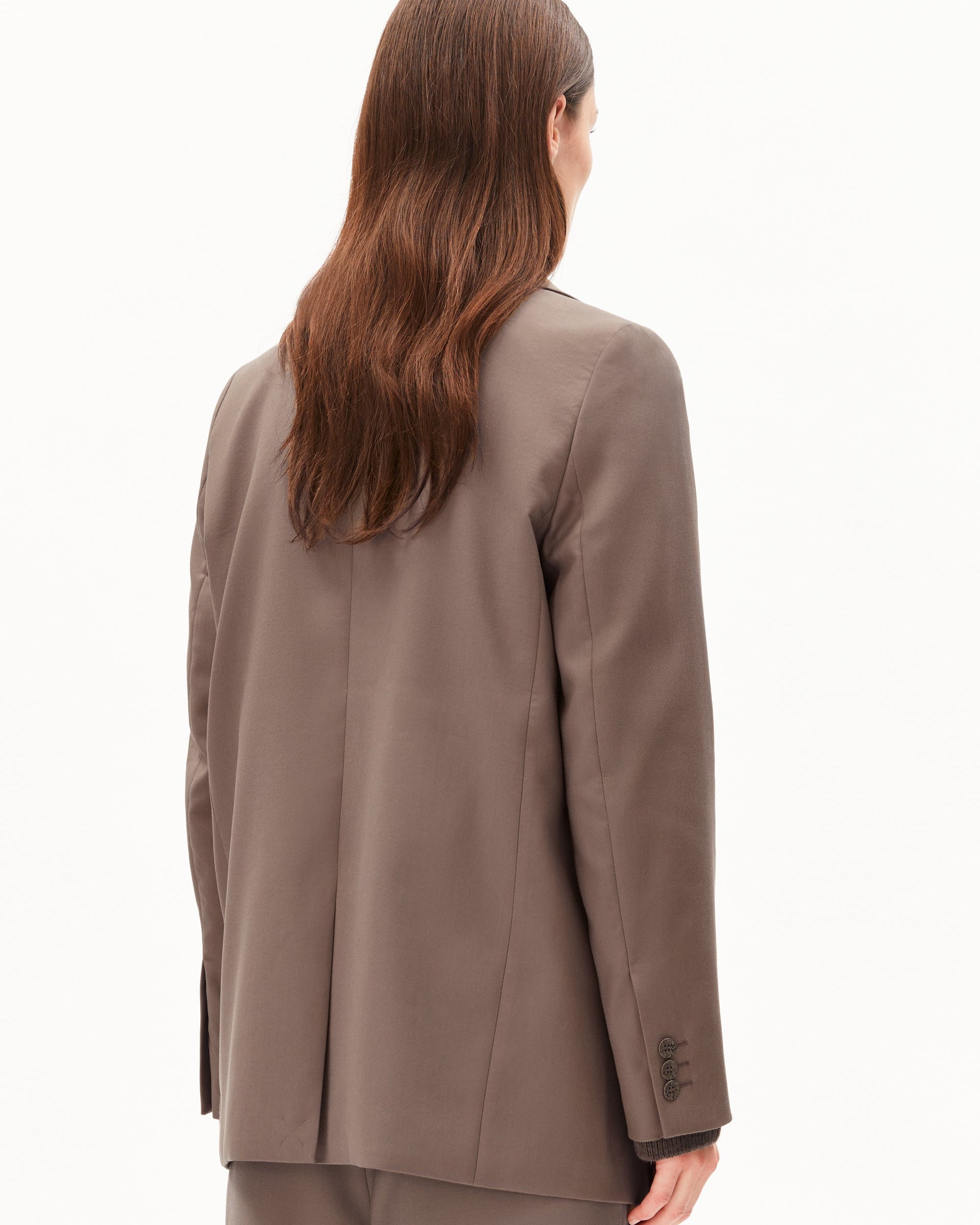 Oversized Blazer MikulAA von ARMEDANGELS in walnut cream, fair produziert