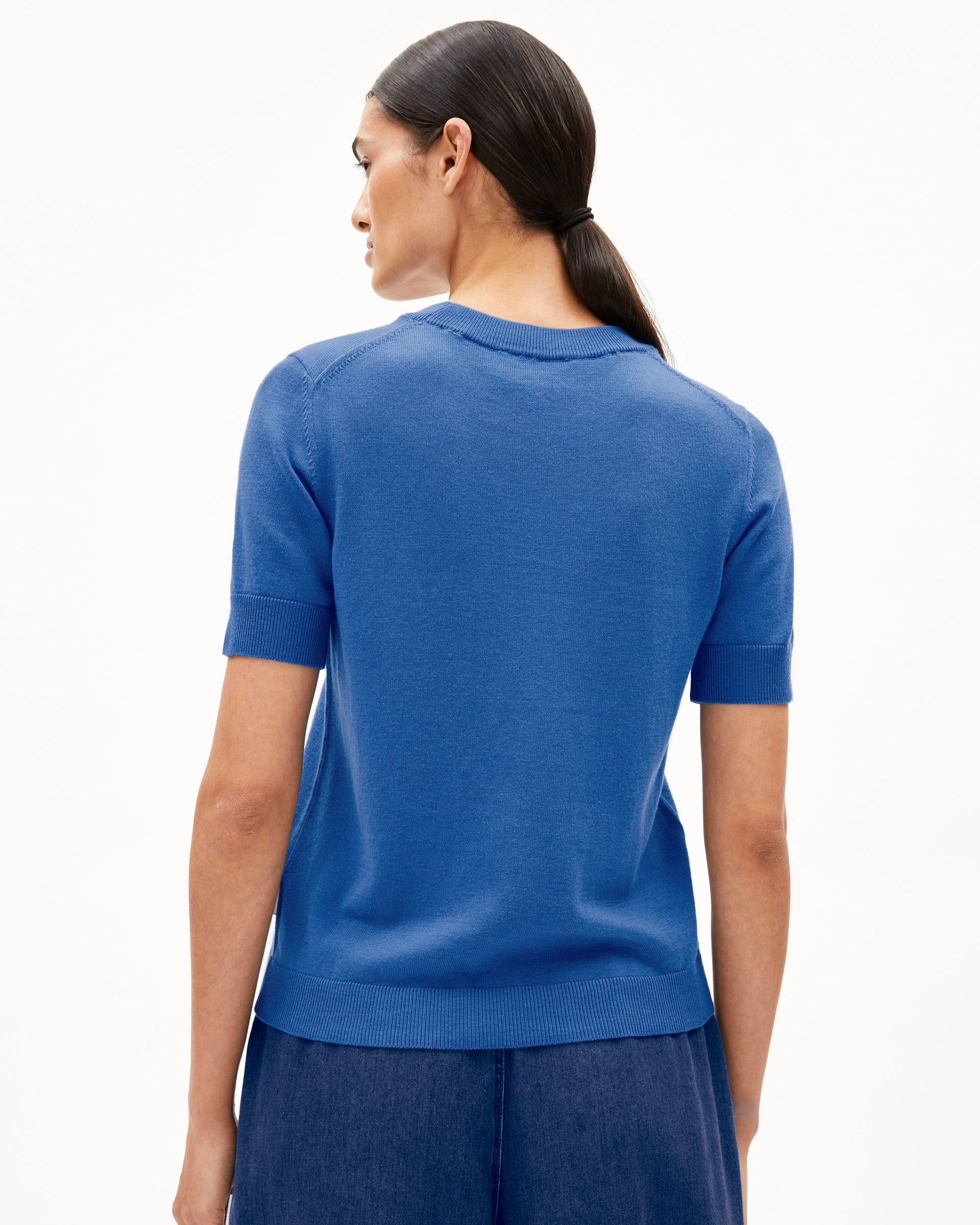 Damen Strickshirt aus Bio-Baumwolle und TENCEL, GOTS-zertifiziert, von ARMEDANGELS