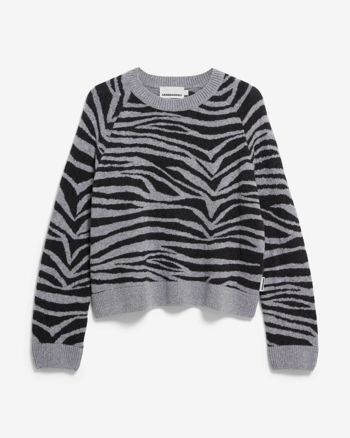 It-Piece: 100% Wollpullover Liliriaa Zebraraa in angesagtem Zebra Print von Armedangels