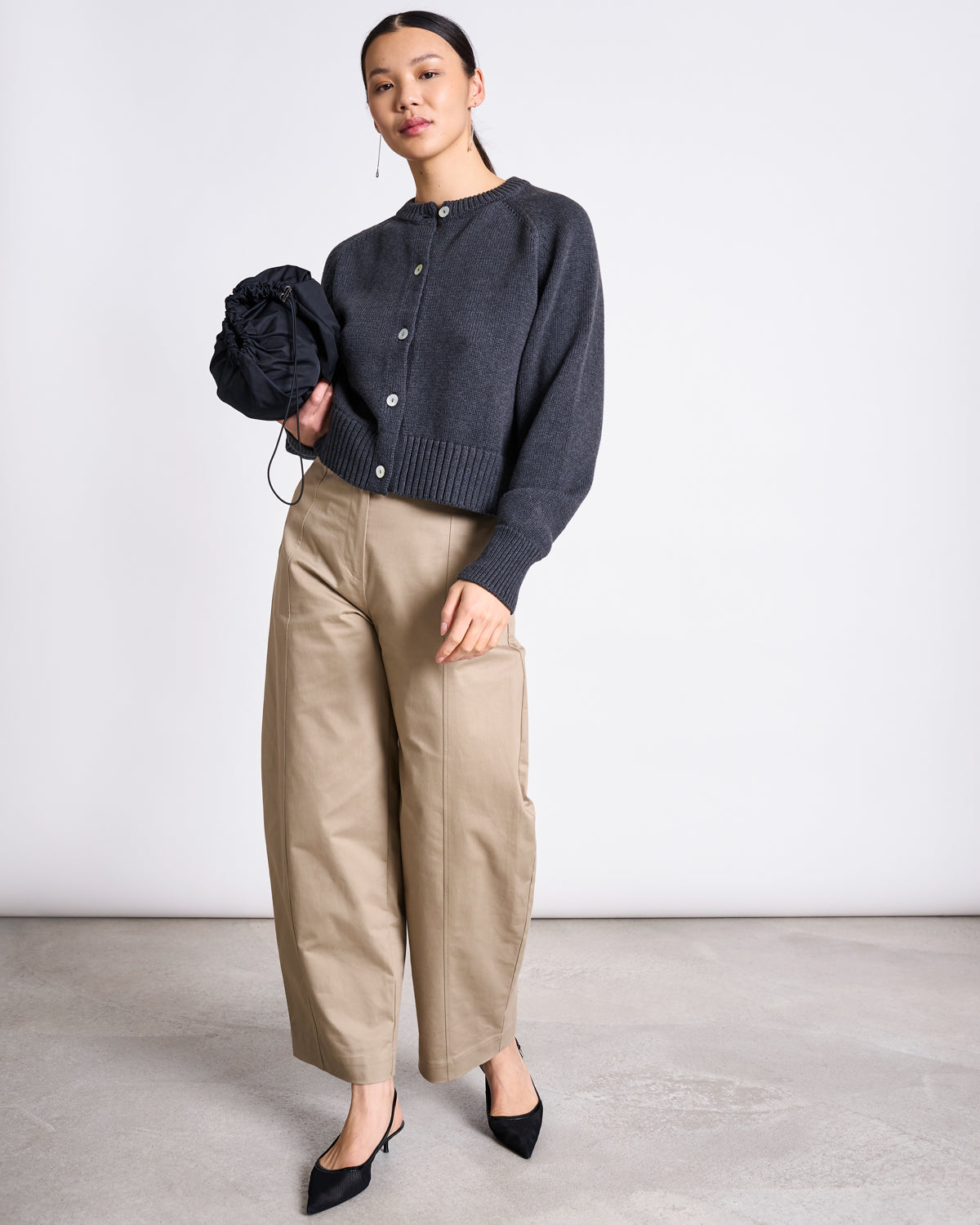 fair fashion cardigan anthracite – bio-baumwolle von jan ’n june