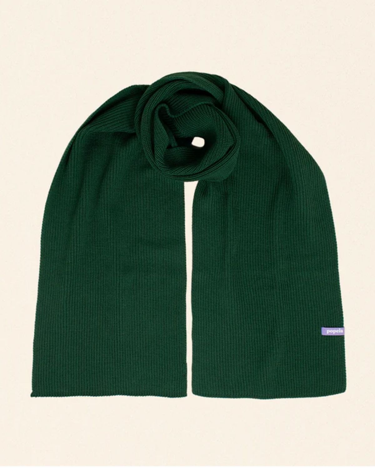 Schal aus Merinowolle | Dunkelgrün