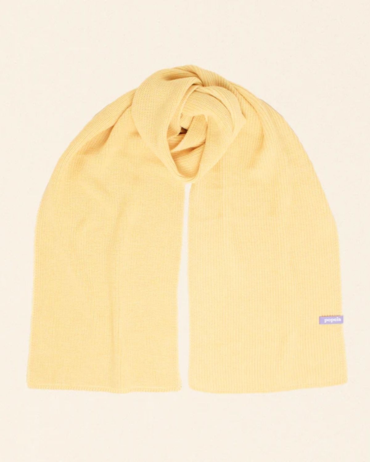 Schal aus Merinowolle | Hellgelb