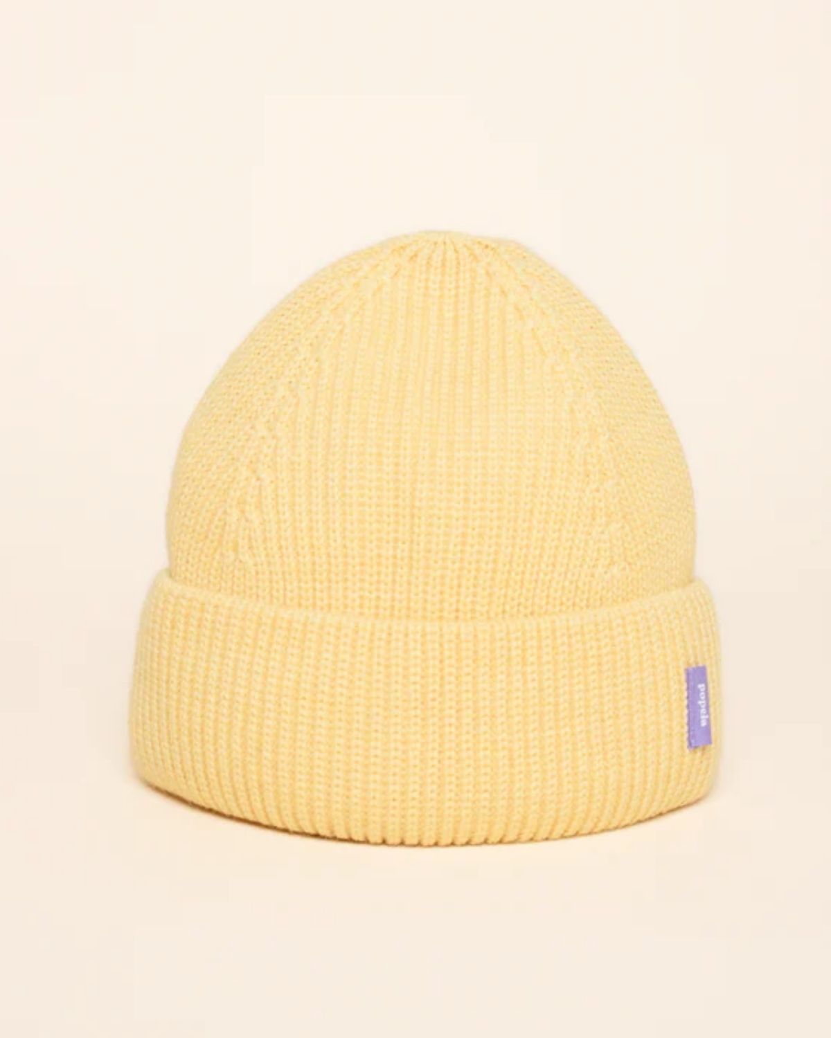 Mütze aus Merinowolle | Hellgelb