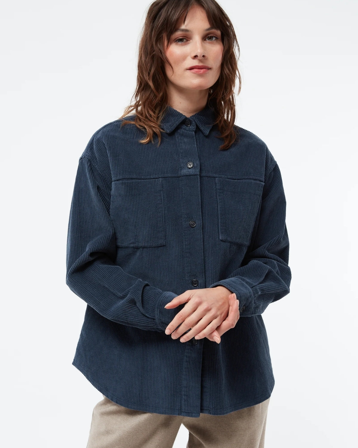GIVN Berlin Overshirt GBOxana – nachhaltige Cordjacke aus Bio-Baumwolle