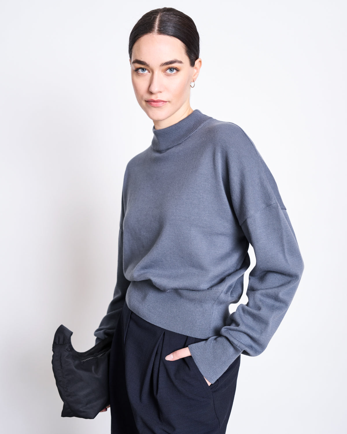 JAN N JUNE Jumper Yin in Turbulence aus Bio-Baumwolle