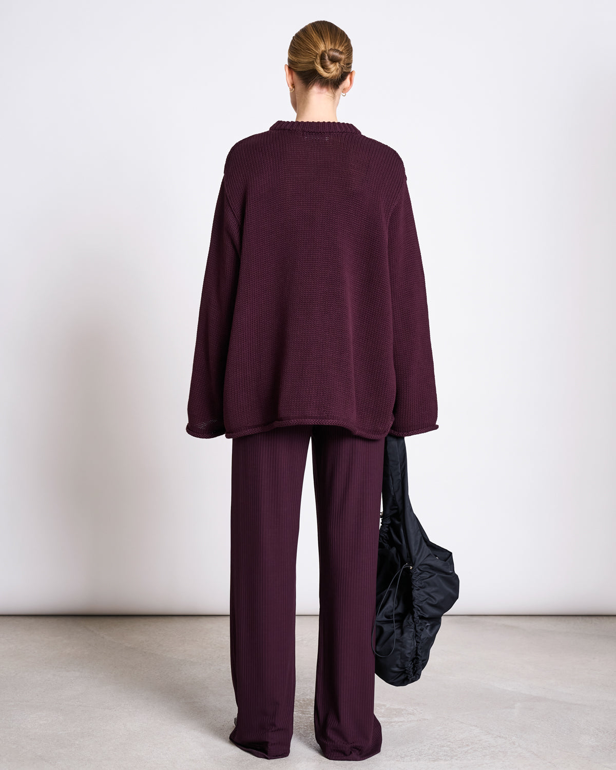 Burgundy Wide Leg Hose von Jan ’N June – fair produziert & vegan
