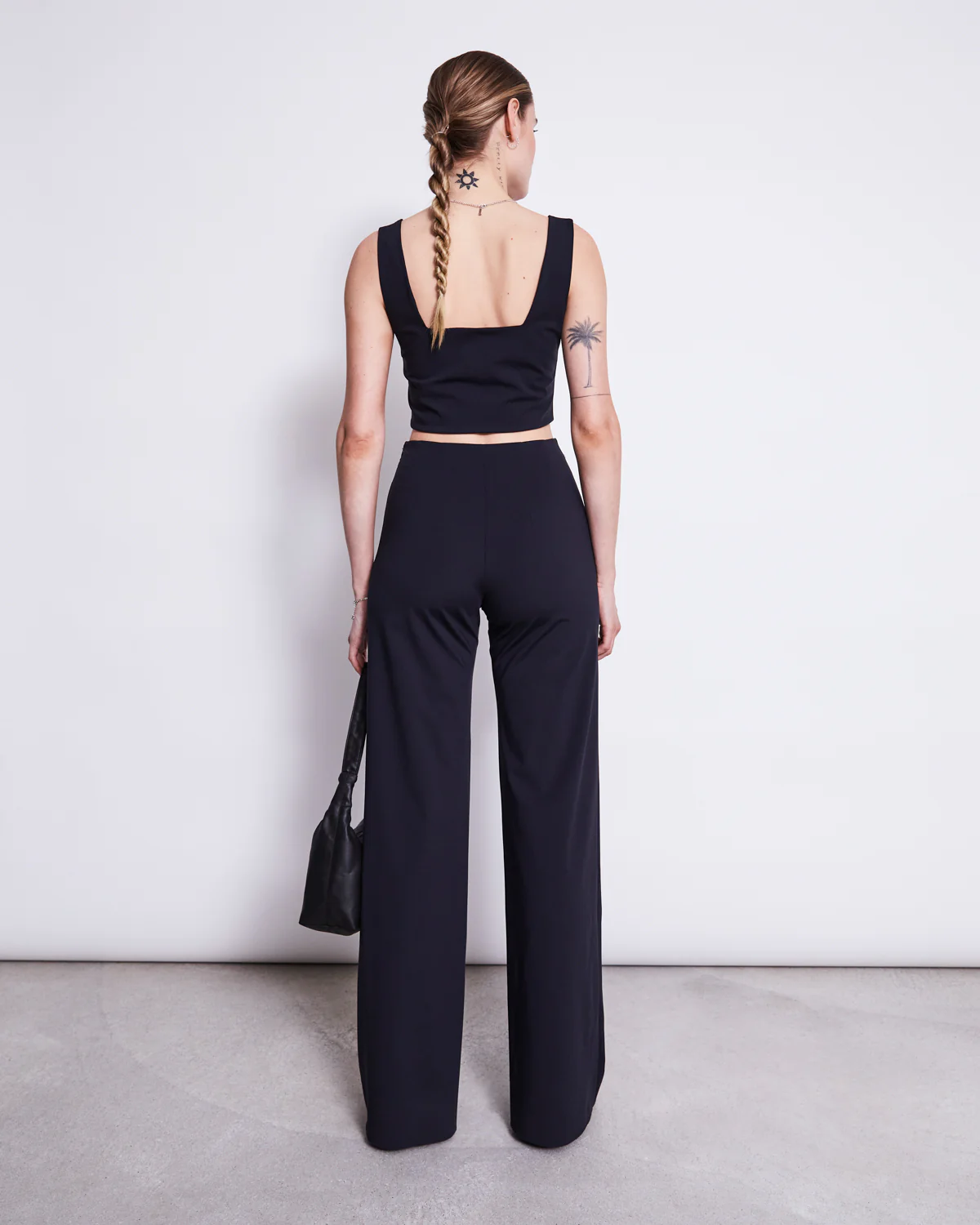 Detailansicht Stoff Wide Pants Marlene ECONYL
