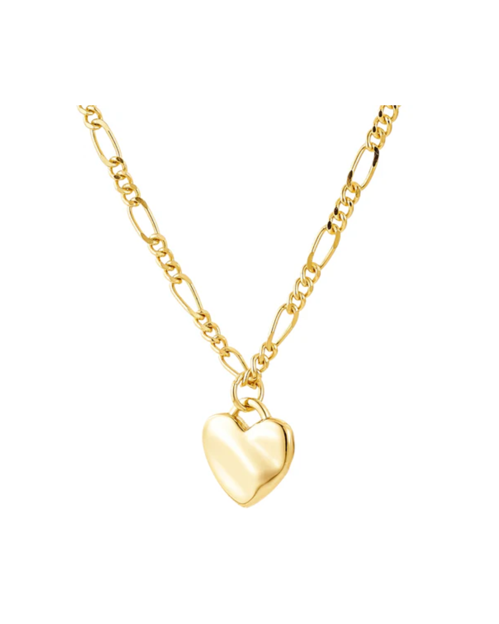 Halskette Amore mit Herzanhänger vergoldet – Atelier Brandlinger Schmuck