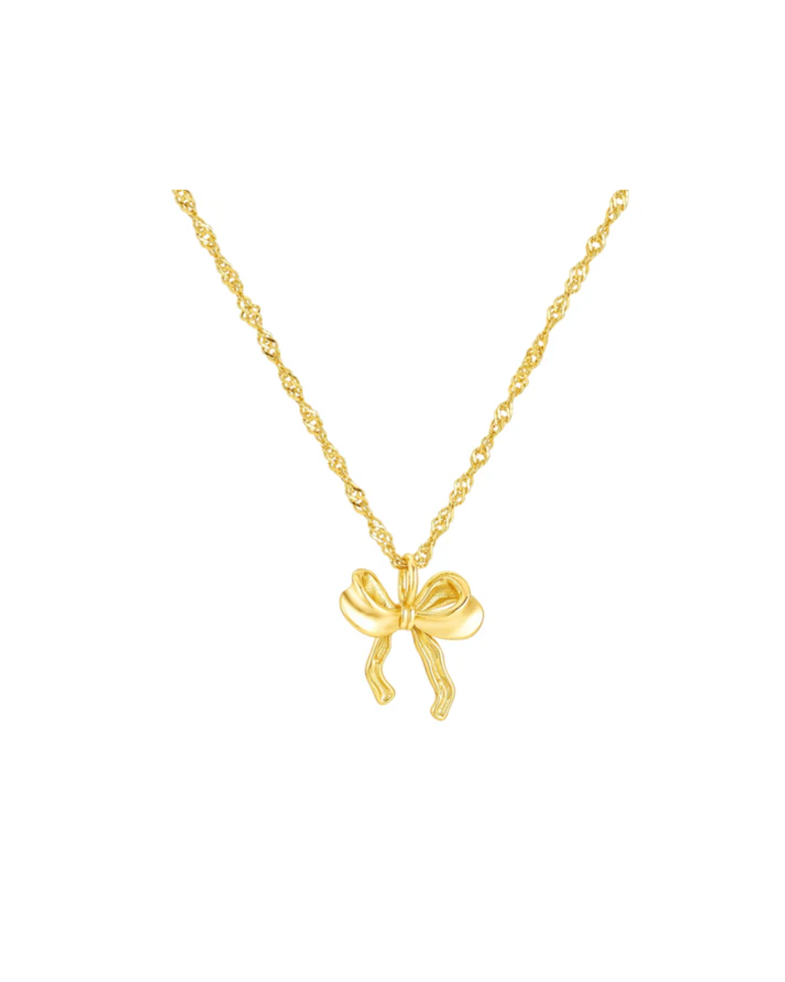 Feine Bow Necklace mit Schleifenanhänger – nachhaltiger Schmuck online kaufen