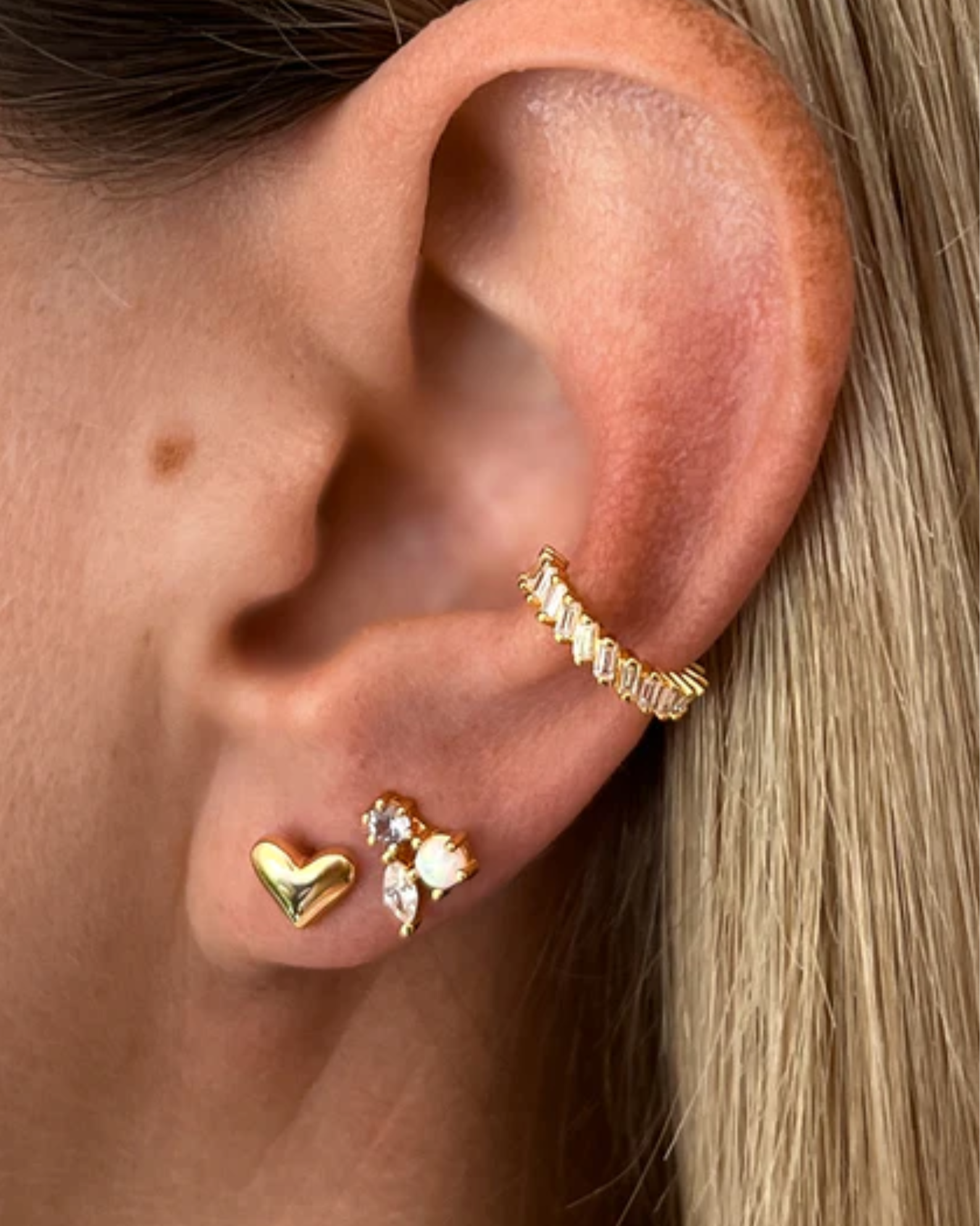 Lima Herz Ohrstecker – nachhaltiger Schmuck von Atelier Brandlinger