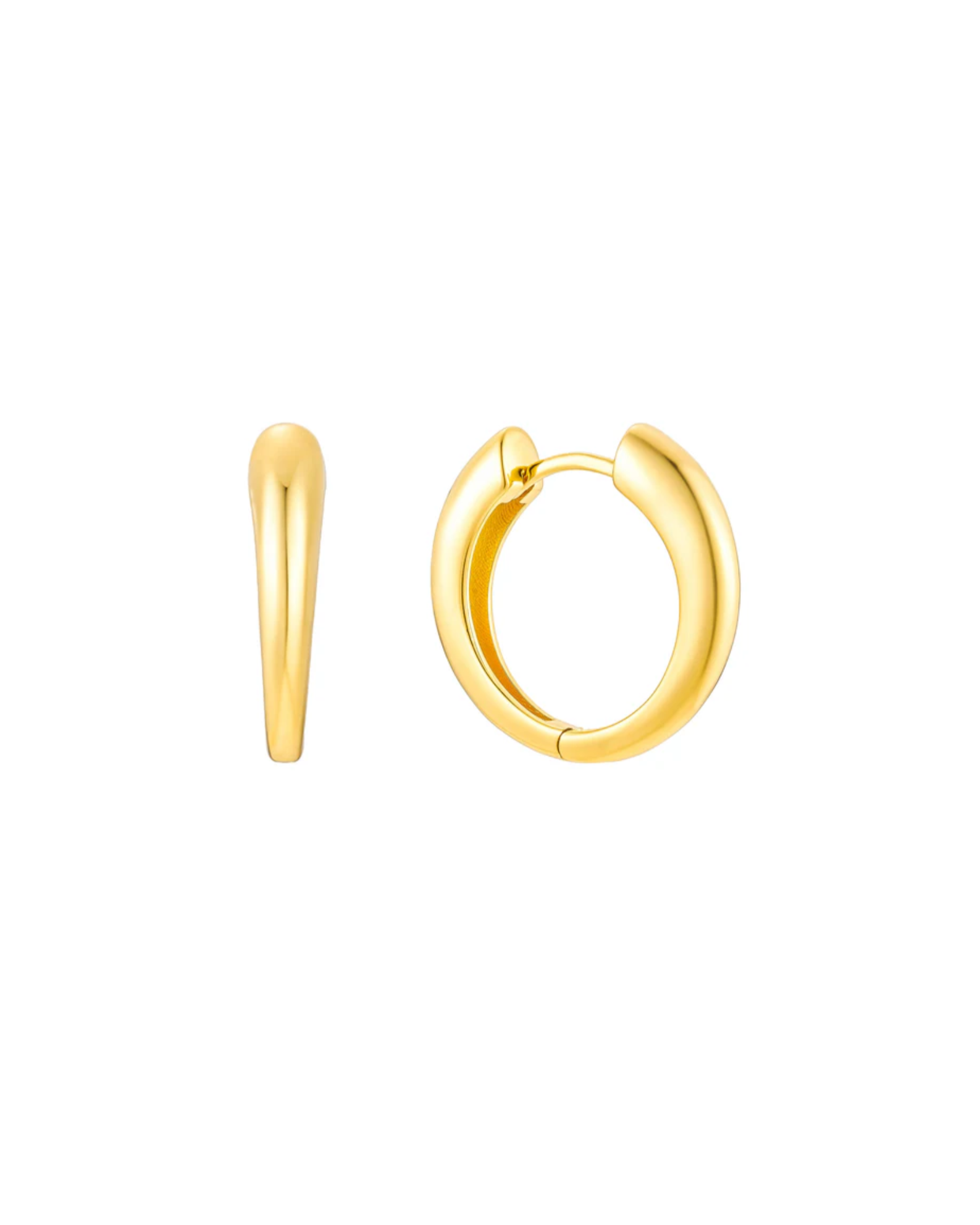 Detailaufnahme Taormina Creolen – elegantes Design aus 18K vergoldetem Silber