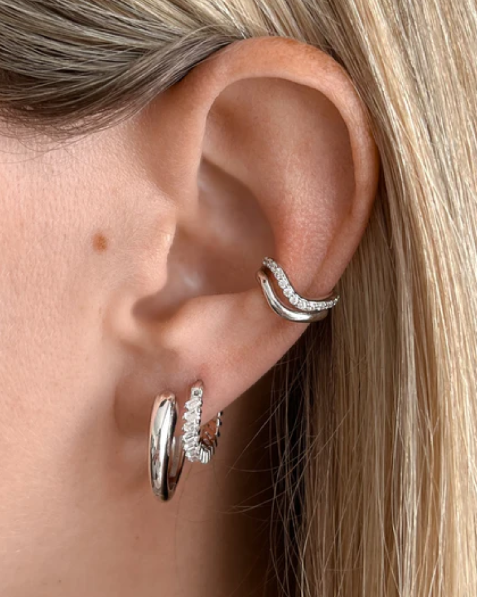 Atelier Brandlinger Ohrringe Taormina – Creolen aus purem 925 Sterling Silber