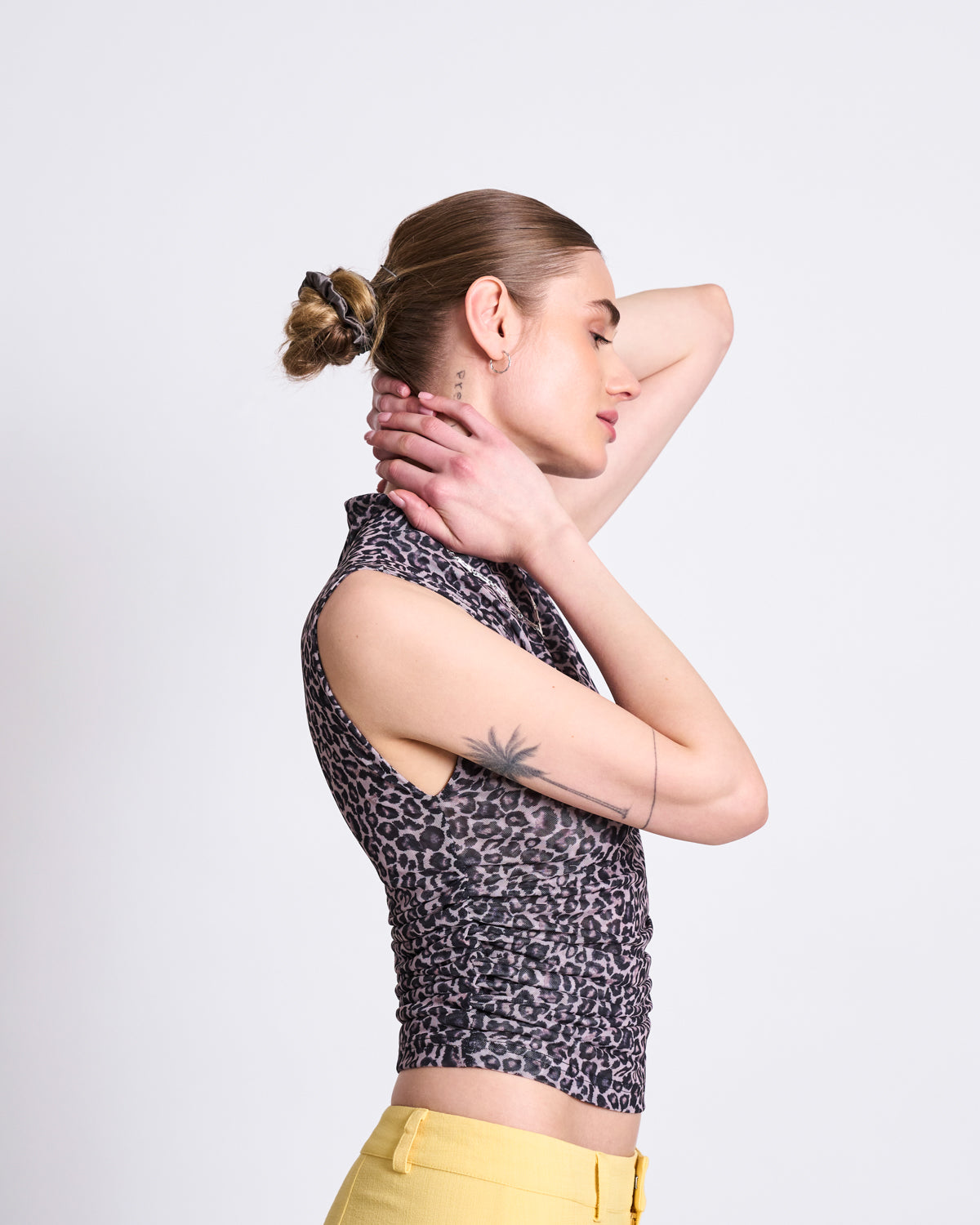 Sommerliches Statement Top mit Animal Print