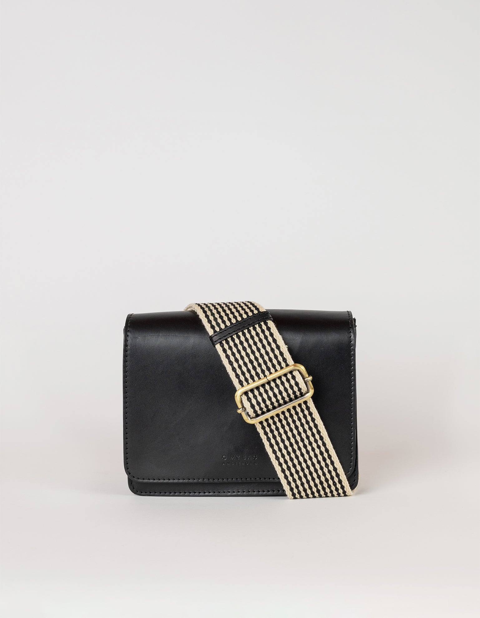 Audrey Mini Crossbody von O My Bag – klassisches Leder in Schwarz