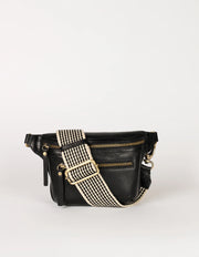 O My Bag Beck’s Bum Bag aus nachhaltigem Stromboli Leder in Schwarz
