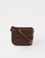 O My Bag Nina Crossbody Bag aus Classic Leather in Chocolate